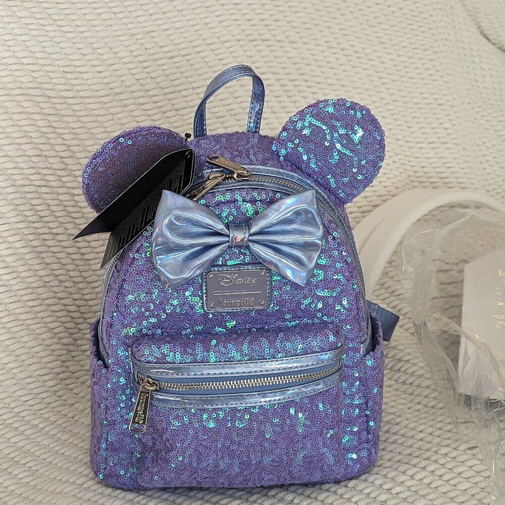 Disney Loungefly sequin mini backpack